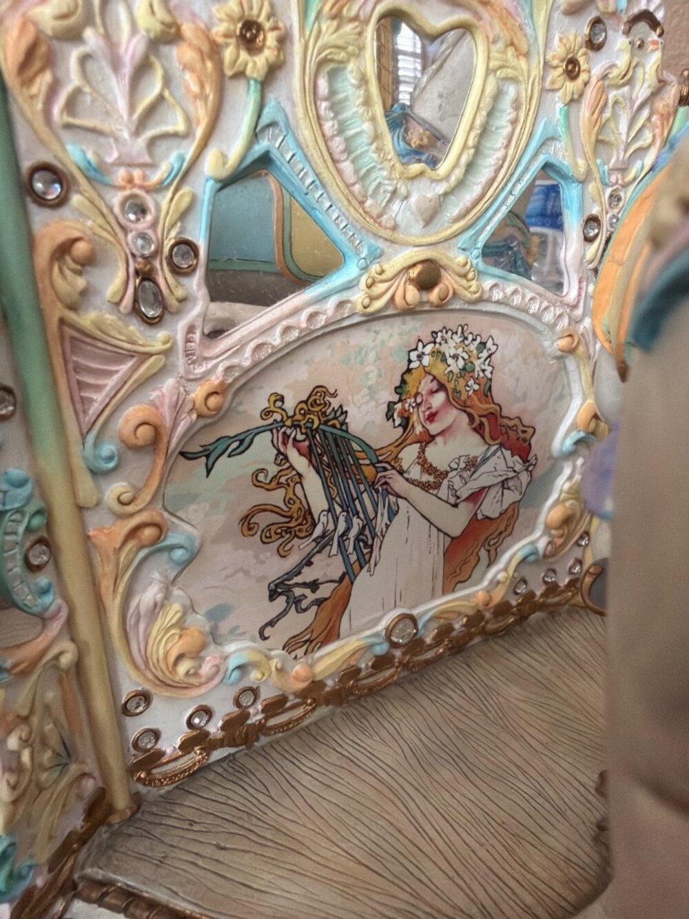 1998 Willitts Ann Dezendorf Carousel Memories Swan Jumper Music Box LE Tested - Picture 9 of 17